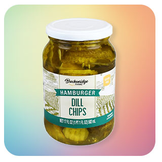 Hamburger dill chip pickles