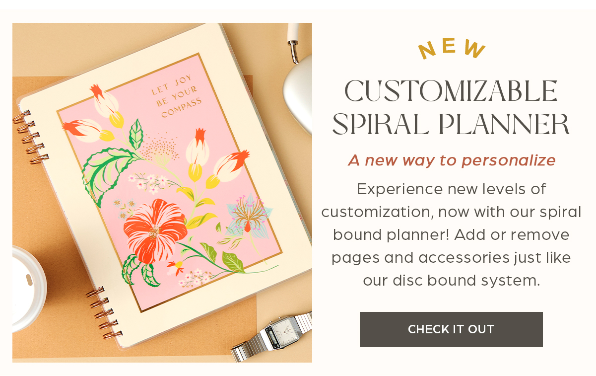 NEW Customizable Spiral Planner