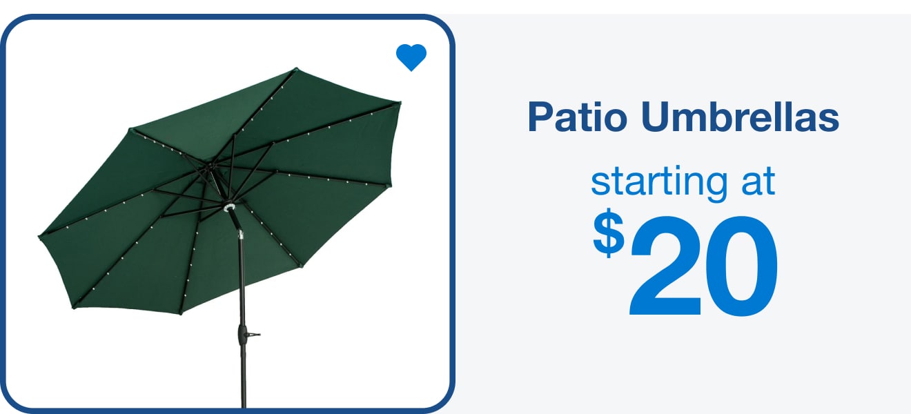 Patio Umbrellas Up to 20% Off  â€” Shop Now!