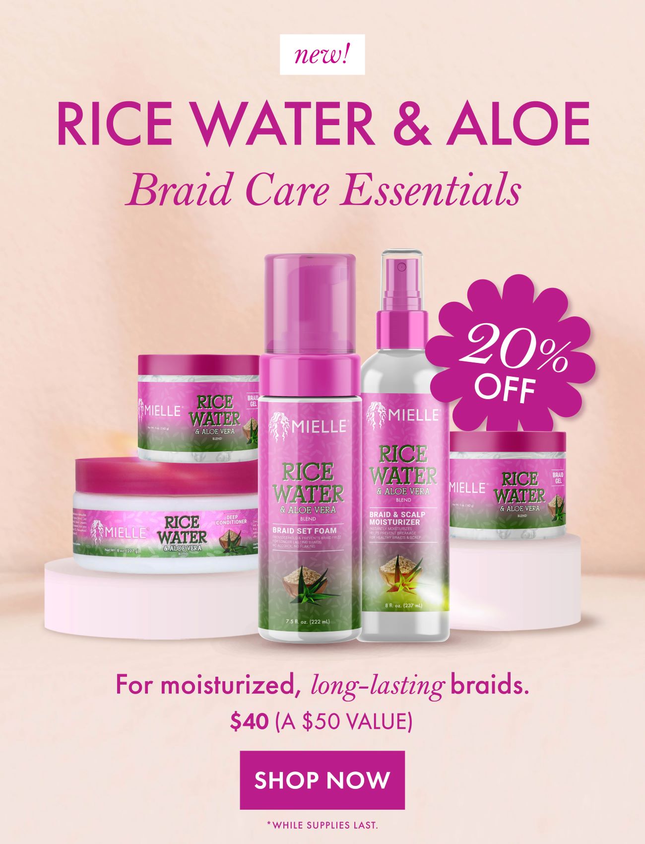 Rice Water & Aloe Braid Care Essentials