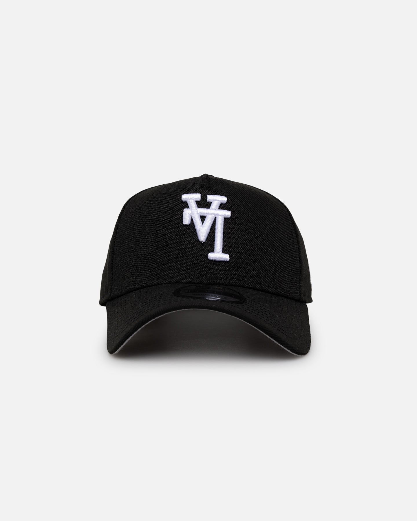 Image of New Era Los Angeles Dodgers 'Upside Down LA Logo' 9FORTY A-Frame Snapback Black