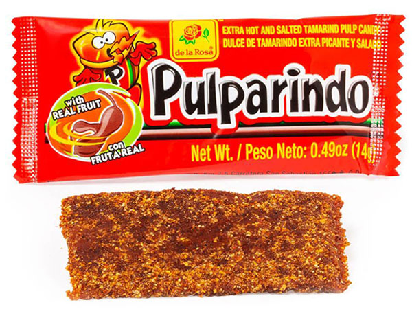 160966 - De La Rosa Extra Hot and Salted Pulparindo: 20-Piece Box