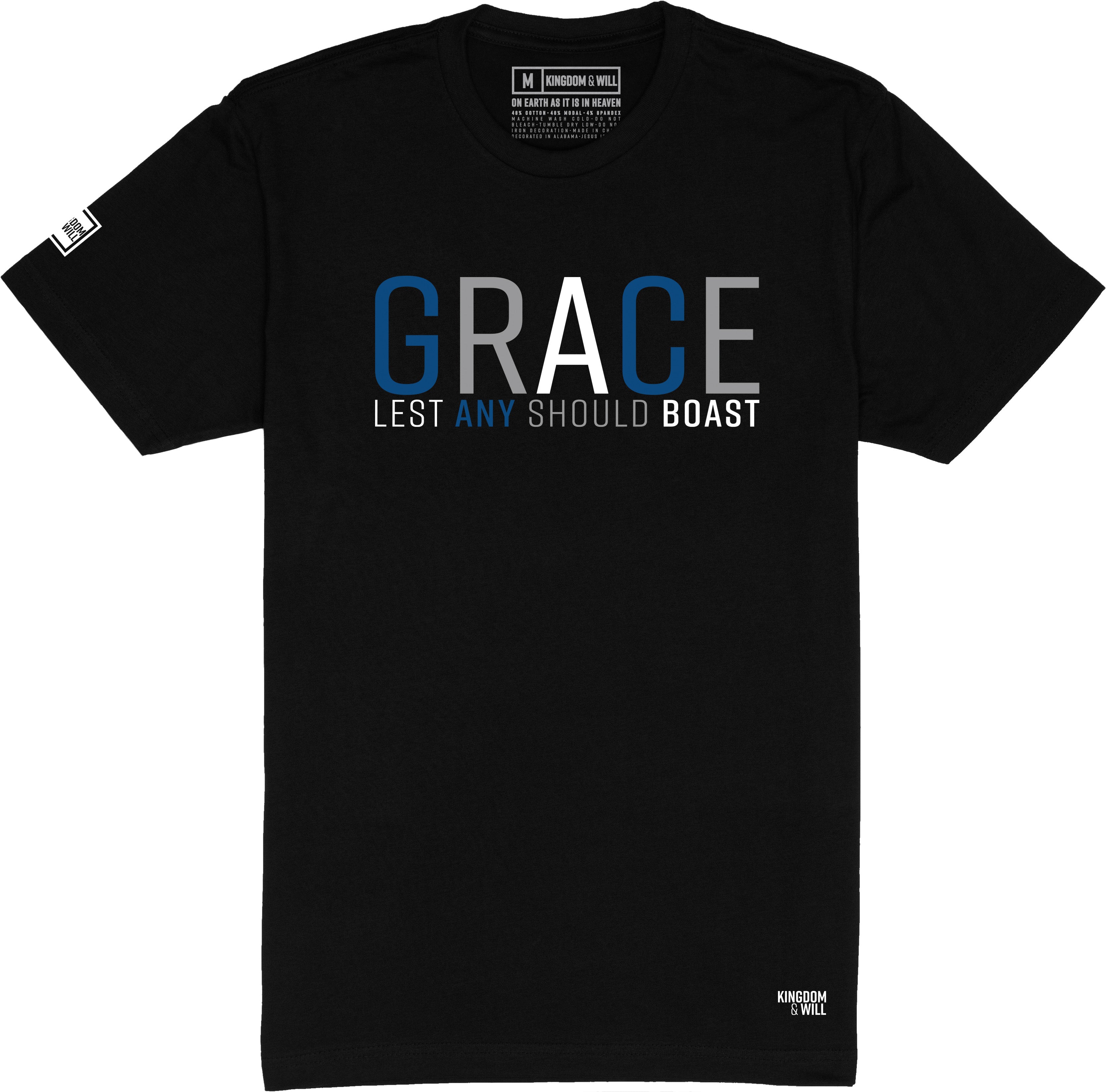 Image of Grace T-Shirt (Black & Blue)