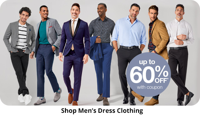 up to 60% off* with coupon. Shop Men's Dress Clothing