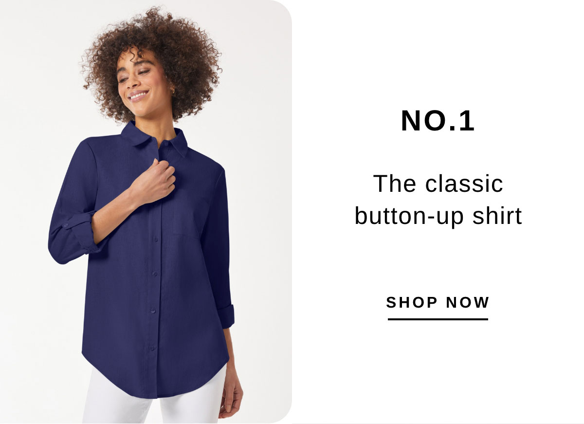 NO.1 The classic button-up shirt | SHOP NOW