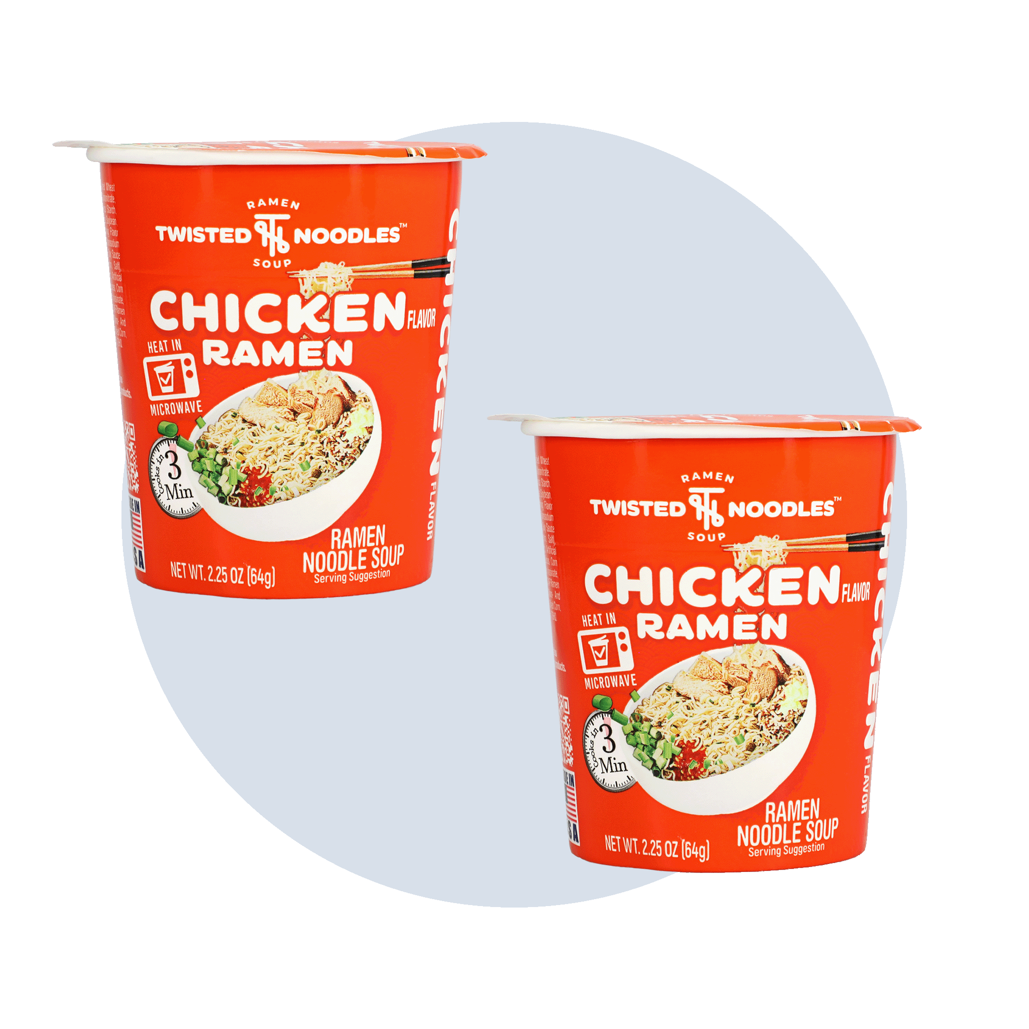 Chicken ramen noodle soups