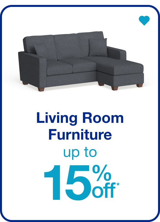 Up to 15% Off Living Room Furniture â€” Shop Now!