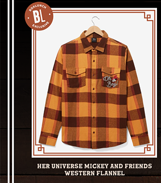 Her Universe Mickey and Friends Western Flannel