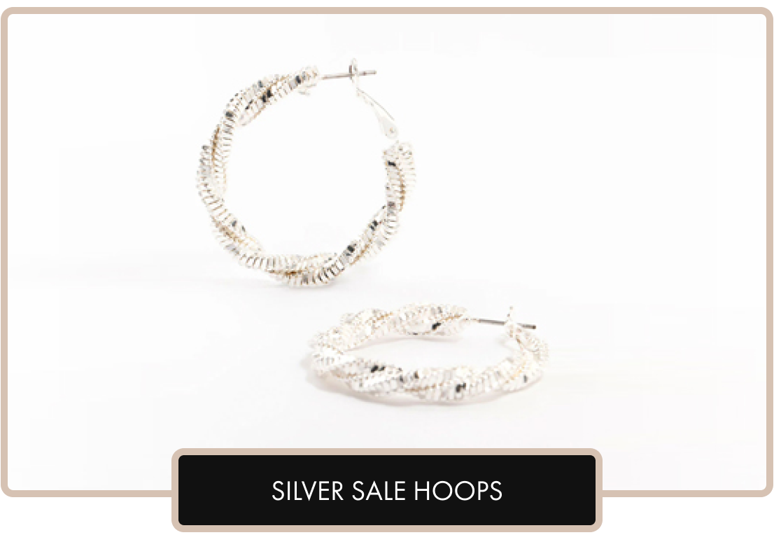 SILVER SALE HOOPS