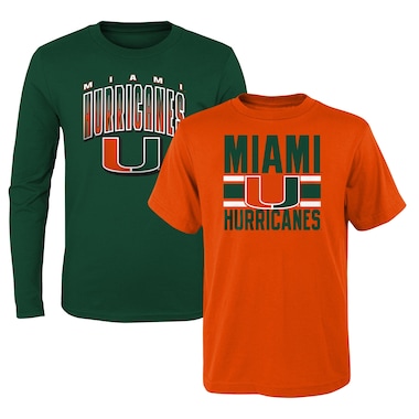 Youth Orange/Green  Fan Wave T-Shirt Combo Pack