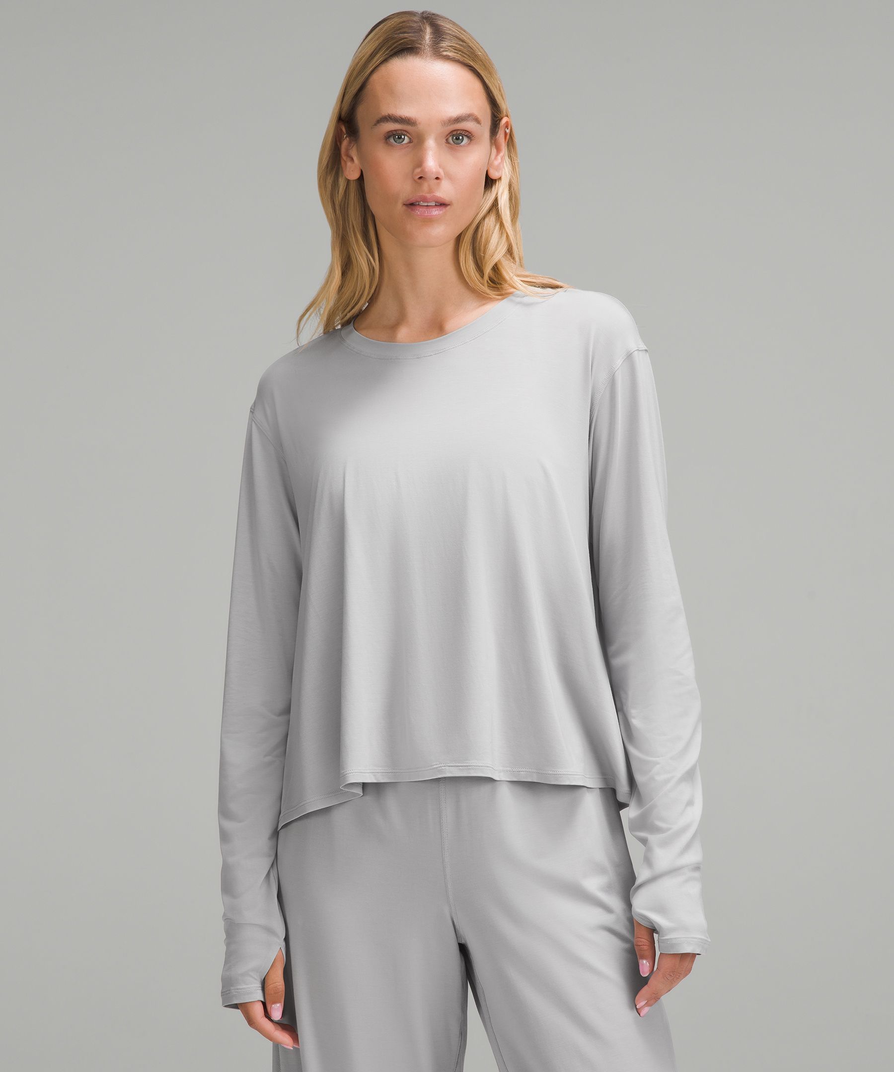 Modal Relaxed-Fit Lounge Long-Sleeve Shirt