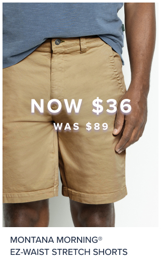 Now $36 Was $89 Montana Morning EZ Waist Stretch Shorts