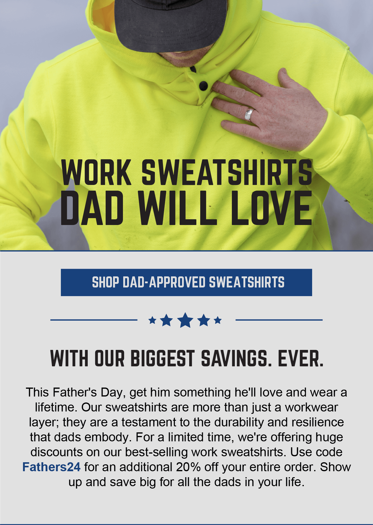 Work Sweatshirts Dad Will Love