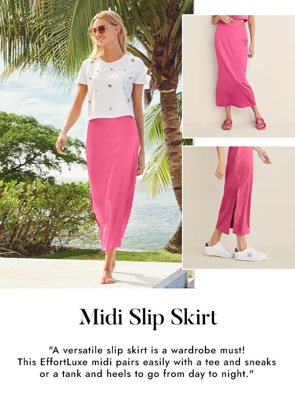 Midi Slip Skirt