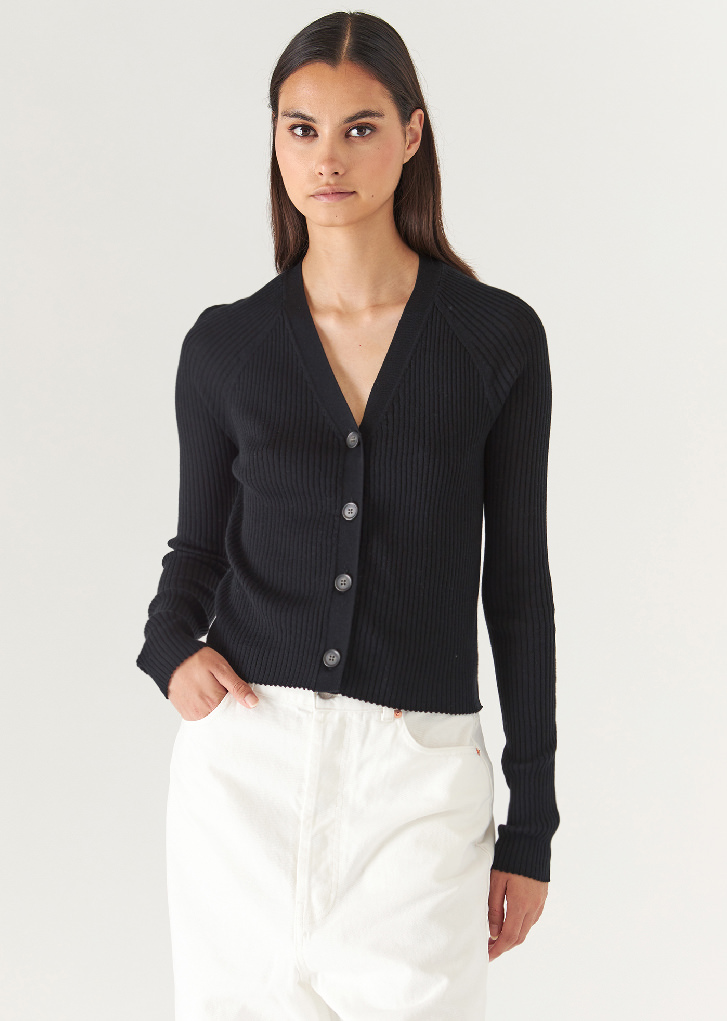 SUPERFINE MERINO LYOCELL RELAXED CARDIGAN