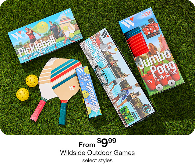 From $9.99 Wildside Outdoor Games, select styles