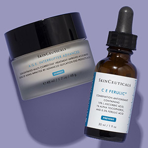 C E Ferulic Antioxidant Serum & A.G.E Interrupter Advanced Corrective Cream