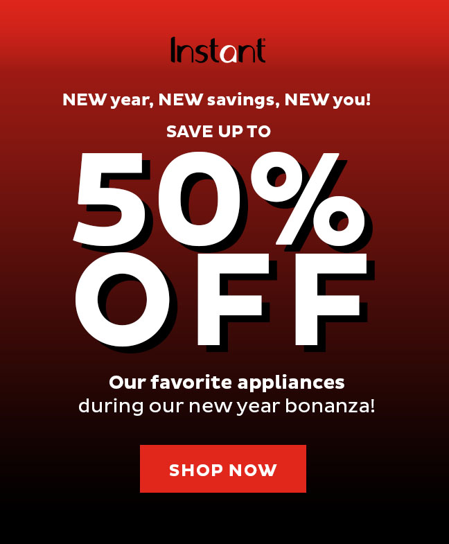 New year, new savings! Save up to 50% off