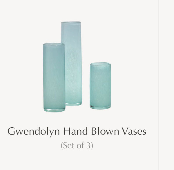 Gwendolyn Hand Blown Vases (Set of 3)