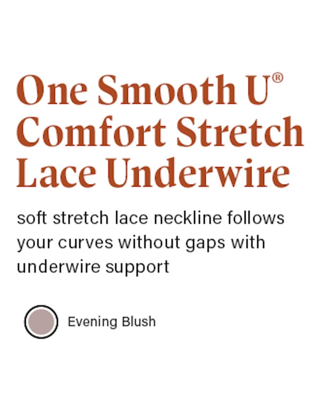 One Smooth U Comfort Stretch Lace Underwire Bra