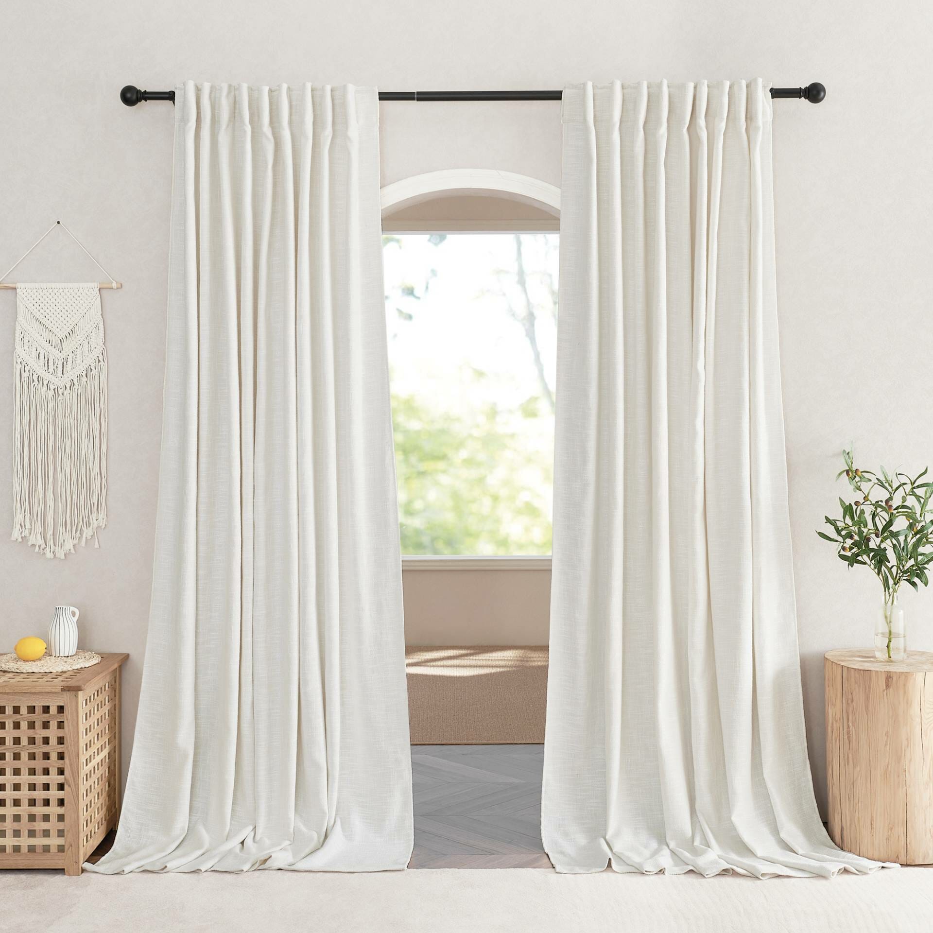 Custom Traunsee Cotton Blend Light Filtering Curtain