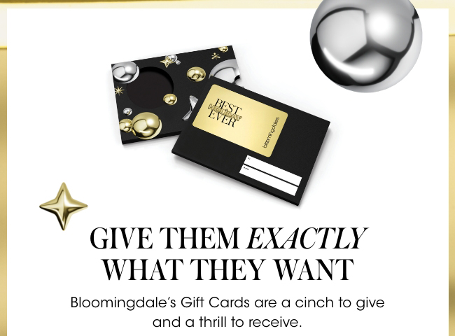 BLOOMINGDALE'S GIFT CARDS