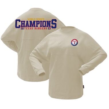  Spirit Jersey Cream  2023 World Series Champions Sparkle Long Sleeve T-Shirt