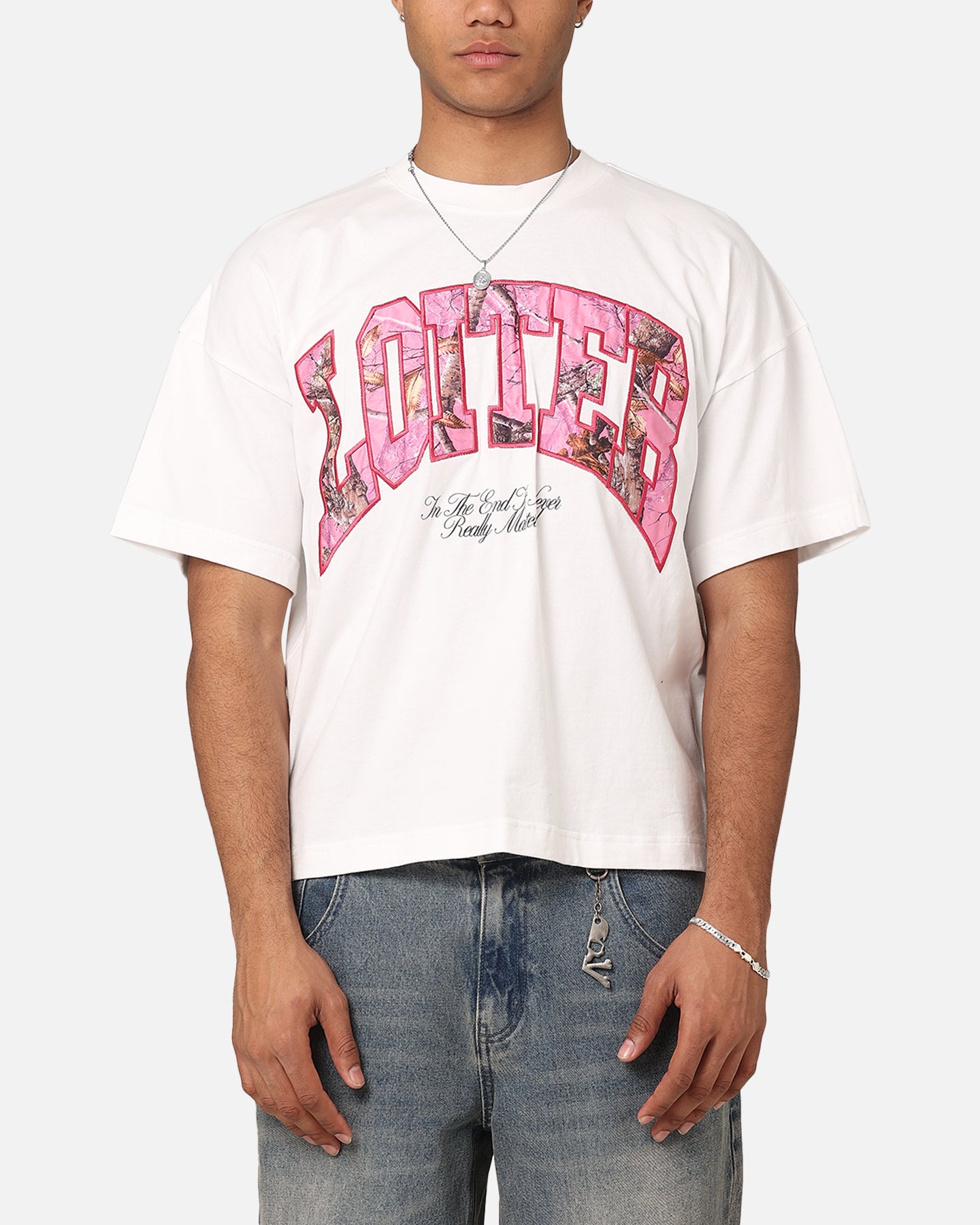 Image of Loiter Hunter T-Shirt Off White