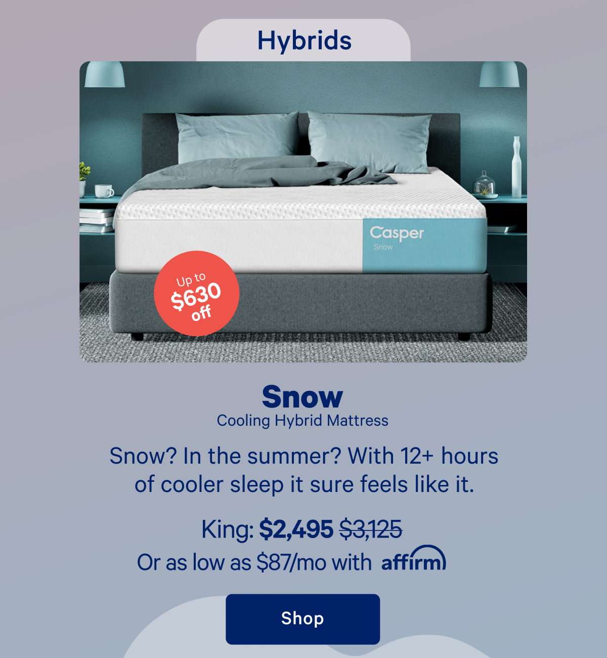 Snow Cooling Hybrid Mattress >> Shop >>