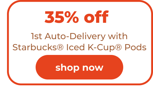 35% Off Your First Auto-Delivery Order with Starbucks® Iced K-Cup® pods