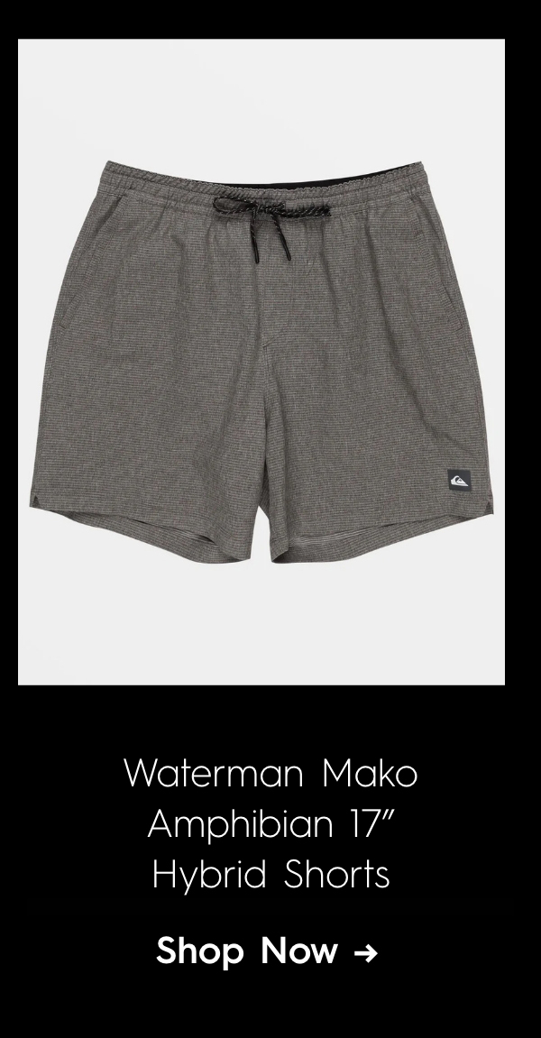 Waterman Mako Amphibian 17" Hybrid Shorts