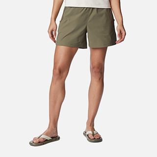 Women's green shorts.