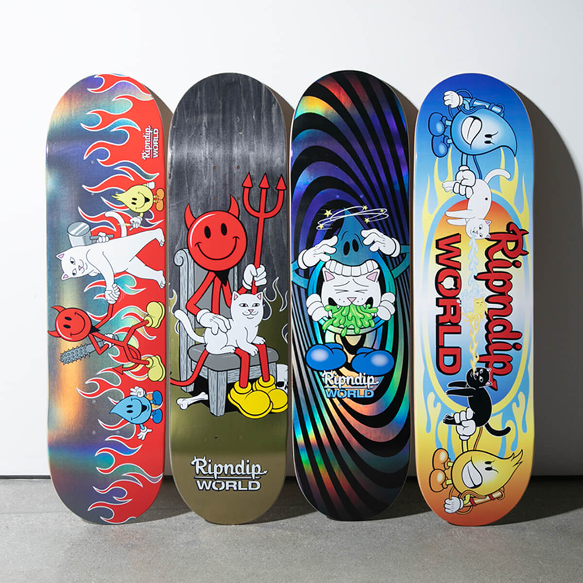 Shop Ripndip x World Industries Collab with 90's Inspired Skate Decks