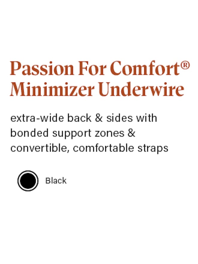 Passion For Comfort Minimizer Underwire Bra