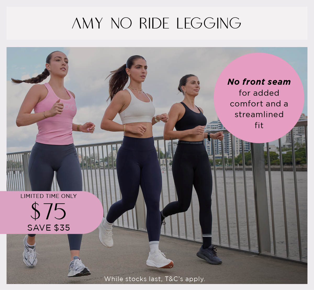 Amy No Ride Phone Pocket Ankle Biter Tech Leggings