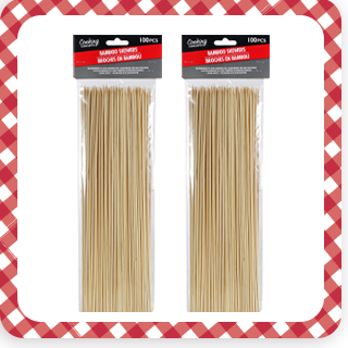 Two 100-ct. Bamboo skewar bags