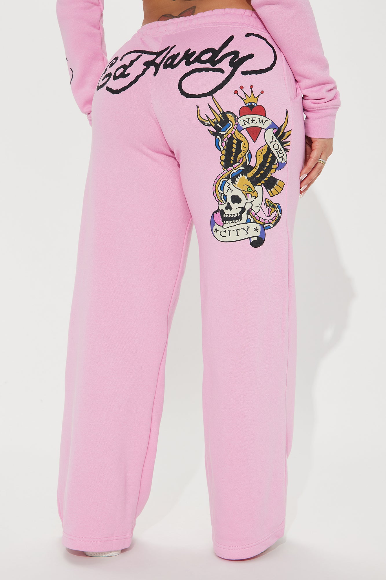 Image of Ed Hardy New York Eagle Pant - Pink