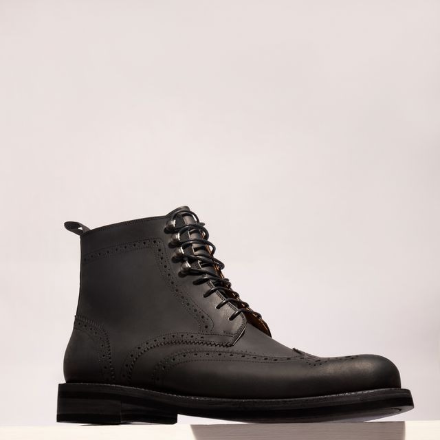 Men's Black Matte Boots