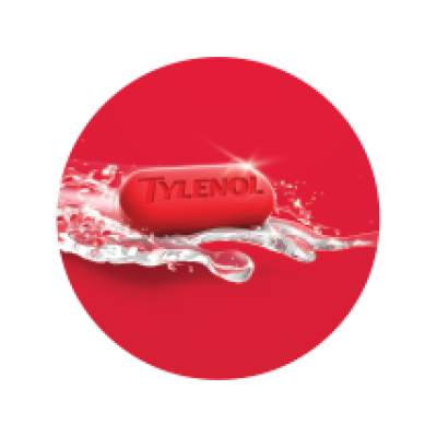 Tylenol Easy to Swallow caplet with Gentleglide Coating