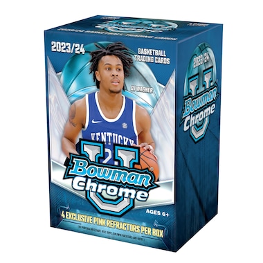 2023-24 Bowman University Chrome Basketball Factory Sealed Value Box