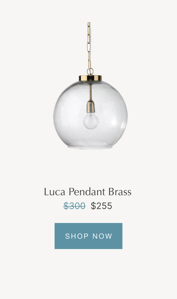 Luca Pendant Brass - SHOP NOW