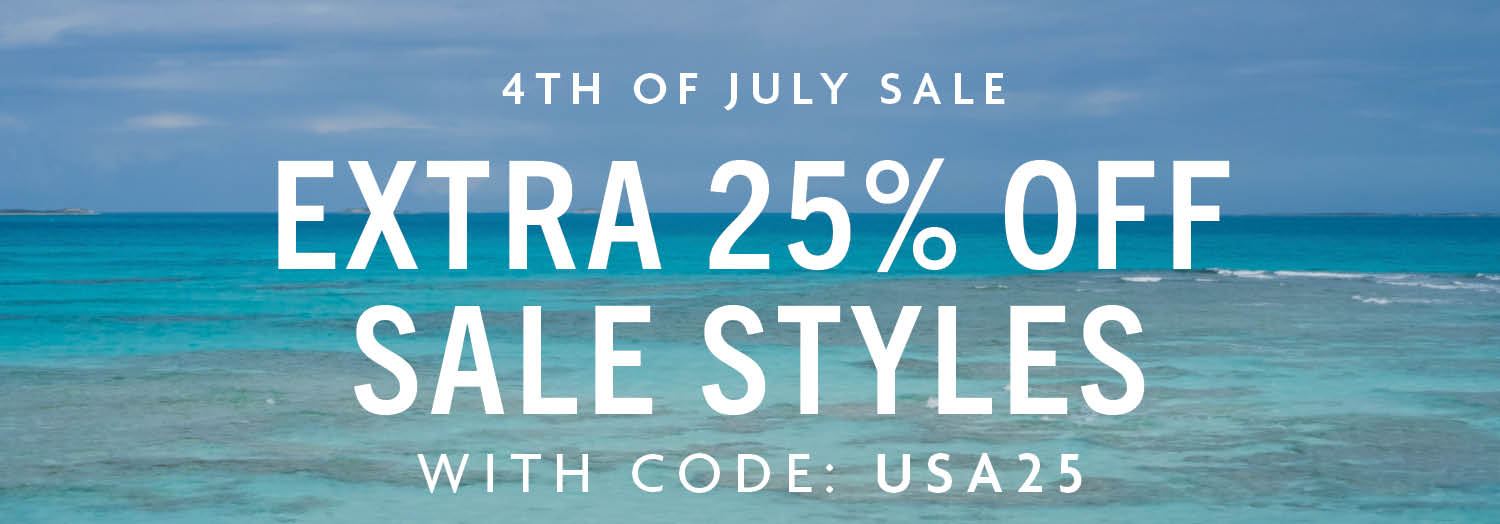 Shop Extra 25% Off Sale Styles