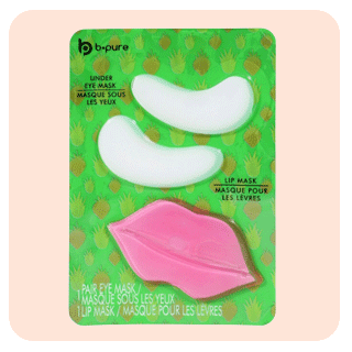 B. Pure hydrogel lip and eye masks