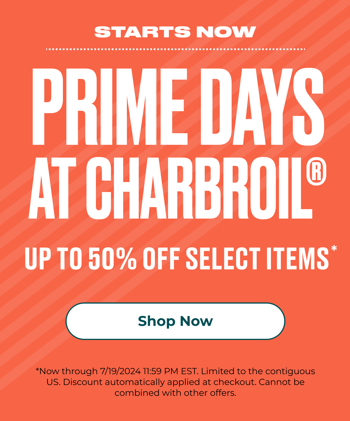 Prime Days At Charbroil® Up to 50% Off Select Styles