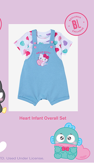 Heart Infant Overall Set