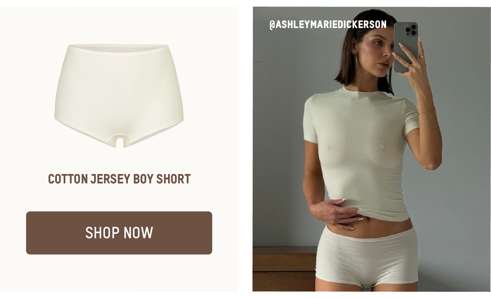 COTTON JERSEY BOY SHORT