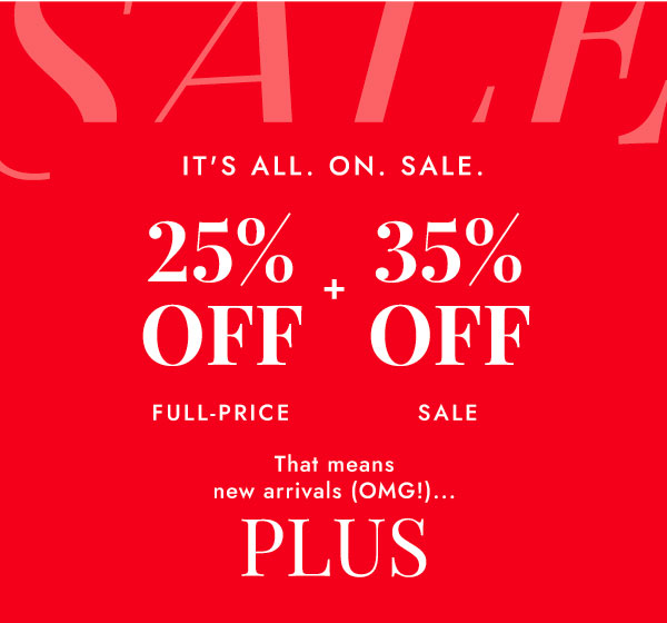 IT'S ALL. ON. SALE.