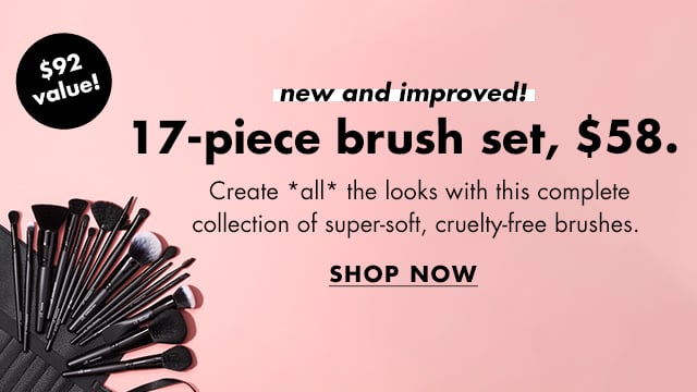 17-piece brush set