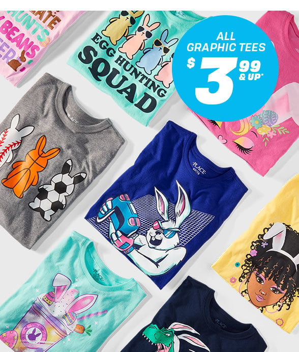 $3.99 & Up All Graphic Tees 