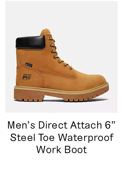 Men's Direct Attach 6 Inch Steel Toe Waterproof Work Boot